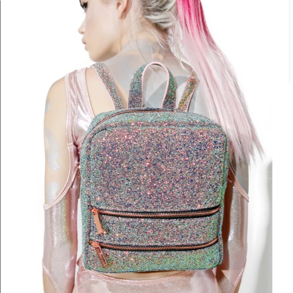 Skinny dip backpack glittery